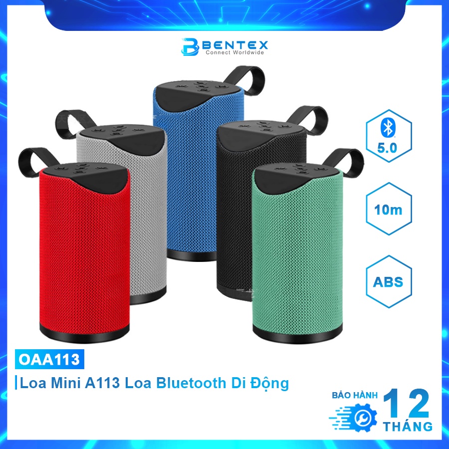 Loa Bluetooth Mini A113 Cầm Tay Di Động Âm Bass Chất Lượng Cao Dễ Dàng Mang Đi Bảo Hành Chính Hãng 12 Tháng 1 Đổi 1