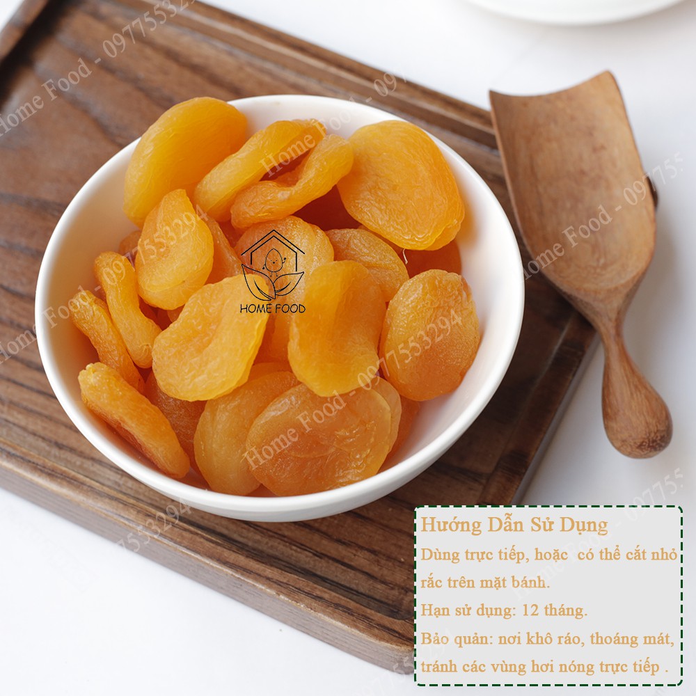 Mơ vàng sấy dẻo không đường hương thơm dịu nhẹ, mọng nước - Home Food