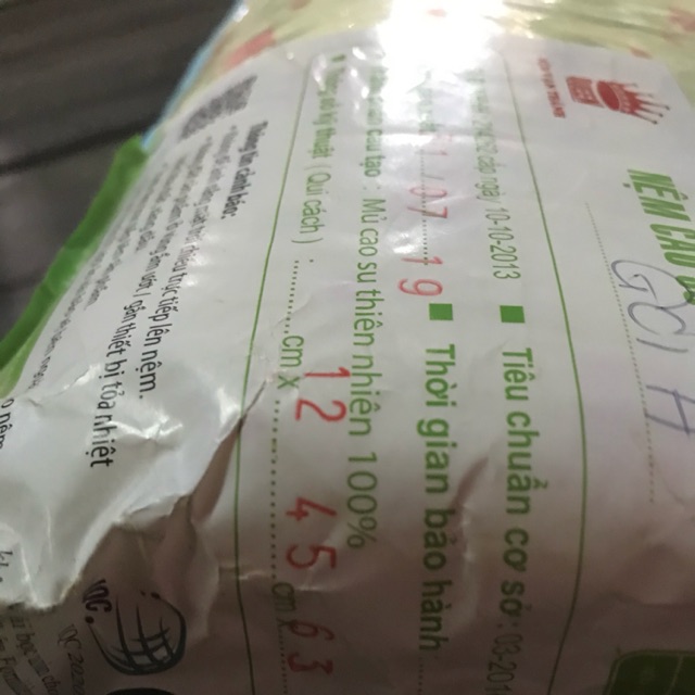 gối cao su gợn sóng vạn thành