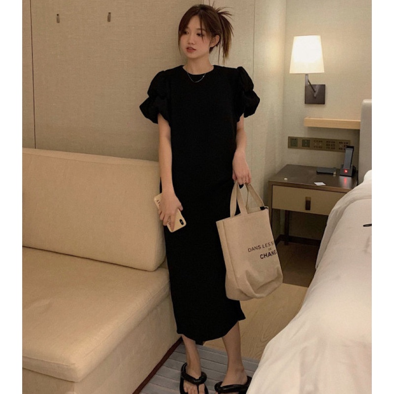 Đầm Maxi Tay Ngắn Thời Trang Mùa Hè Dễ Phối Đồ Cho Nữ