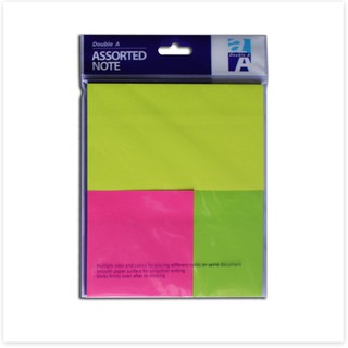Double A Giấy Nhớ 3 Size Màu Sáng (4 Xấp)
