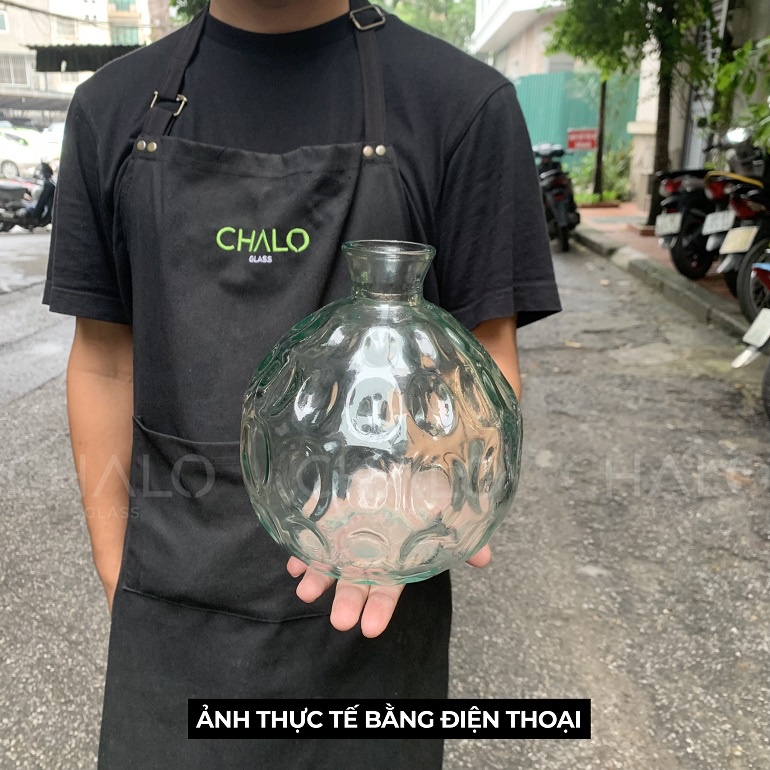 Lọ hoa thuỷ tinh tái chế Vidrios San Miguel  Jarron Dune  - 18cm ~ 31cm – V5594 &amp; V5595 - Made in EU