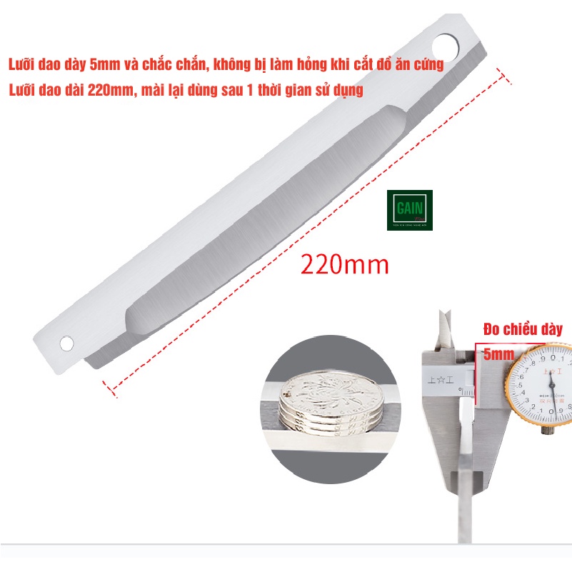 Dao Chặt Thịt Gà, Cắt Đa Năng, Thái Thịt Đông Lạnh, Thịt Bò, Rau Củ Quả KD0248, Thép 30CR13, BH 5 Năm, Đổi Lỗi 3 Năm