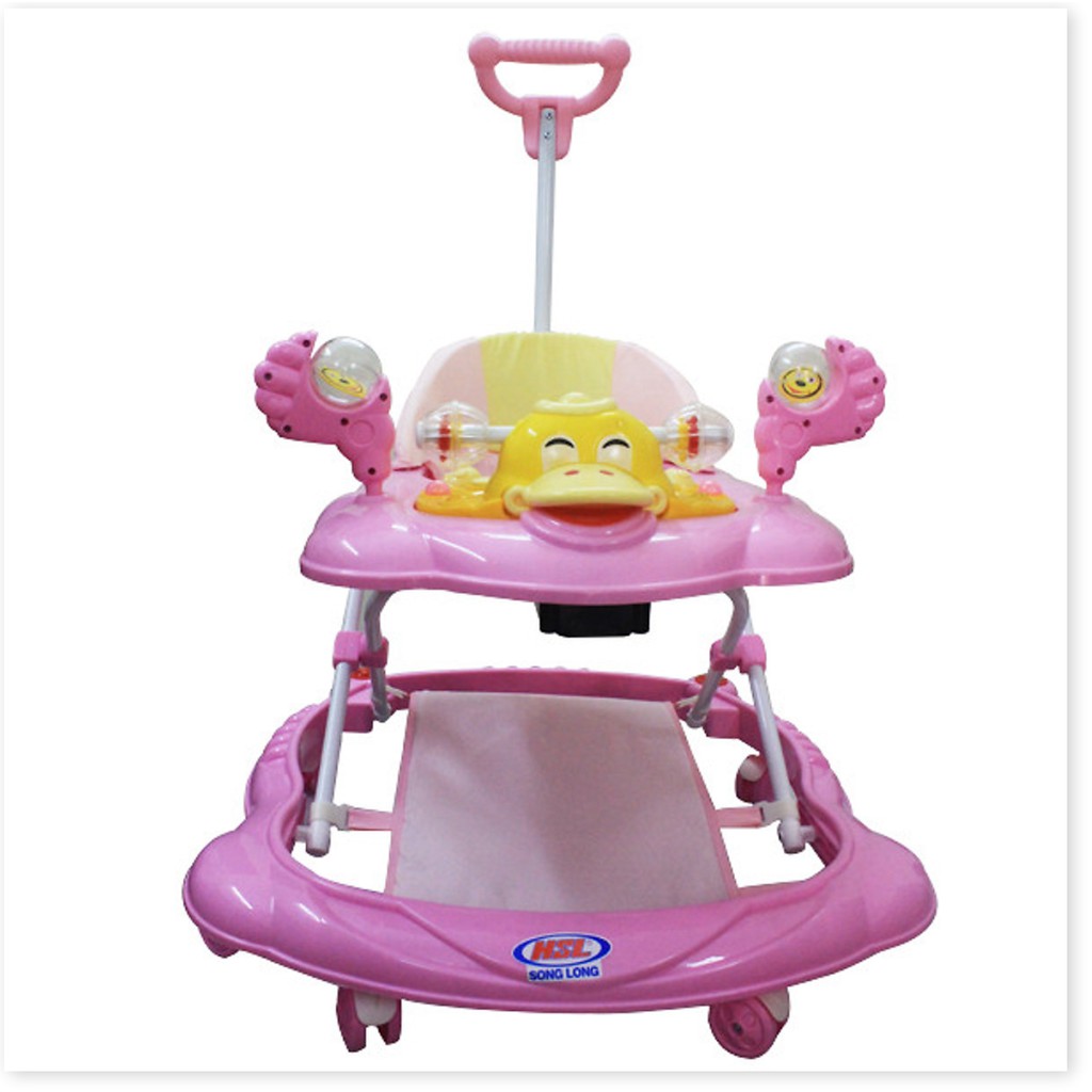 Xe tập đi Song Long (Có nhạc + để chân + tay đẩy)