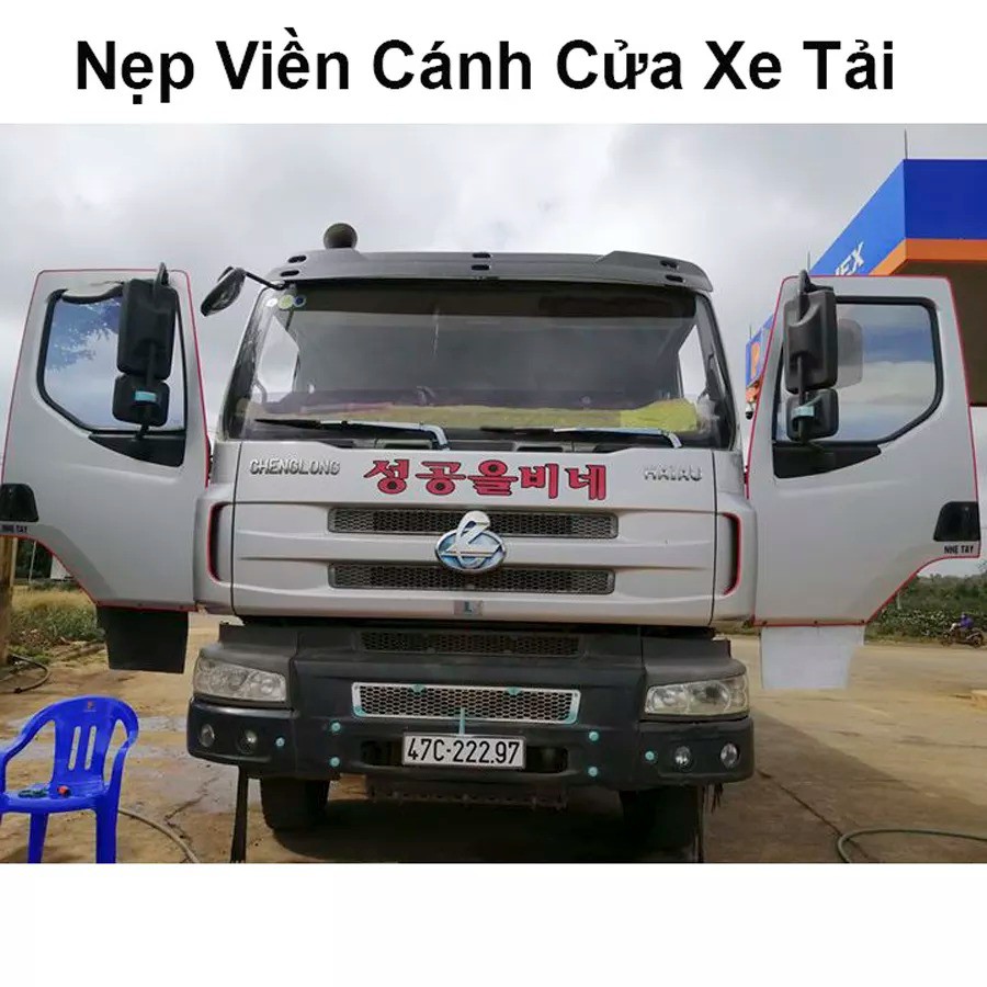 5 mét Nẹp viền cửa ô tô chống trầy, viền xe máy cao su lõi thép hàng xịn