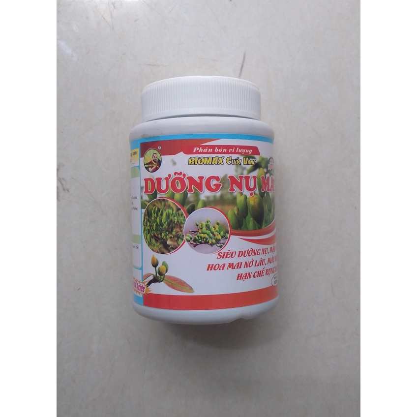 Phân bón Siêu dưỡng nụ, Mập nụ, Hoa mai nở lâu tàn, Màu đẹp, Chống rụng hoa - Hủ 100ml