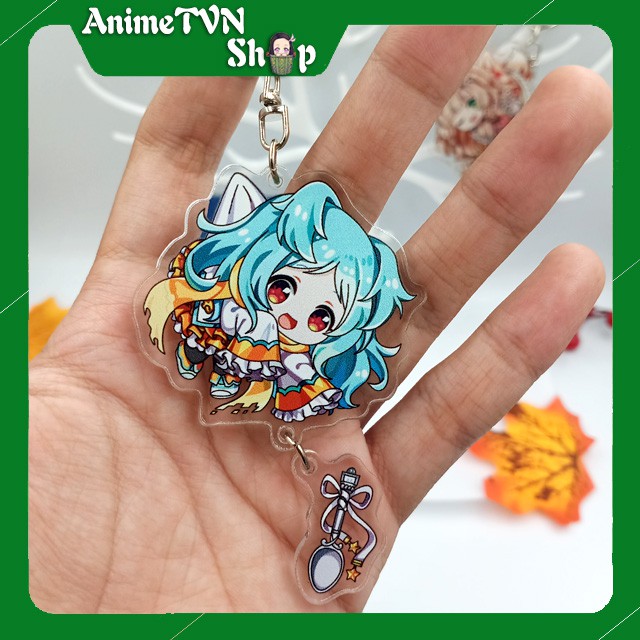 Móc khoá Mica anime Princess Connect! Re:Dive Nhựa Cứng Acrylic In 2 mặt sắc nét ( ảnh thật )