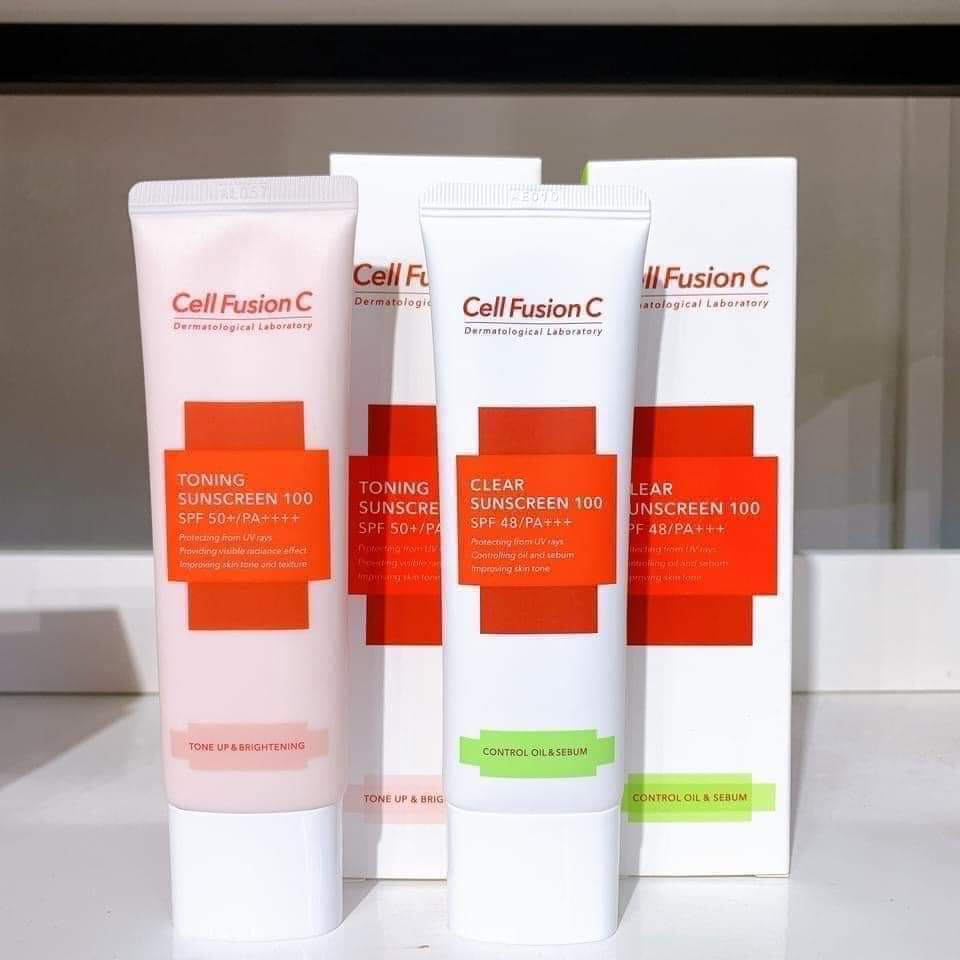 Kem chống nắng Cell Fussion Hàn Quốc giúp nâng tone da 50ml - KCN