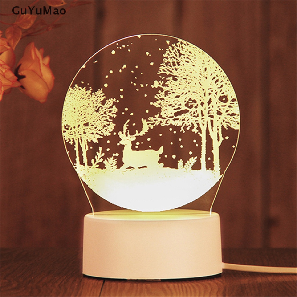 Đèn Ngủ 3D Bằng Acrylic Dùng Trang Trí Phòng Ngủ