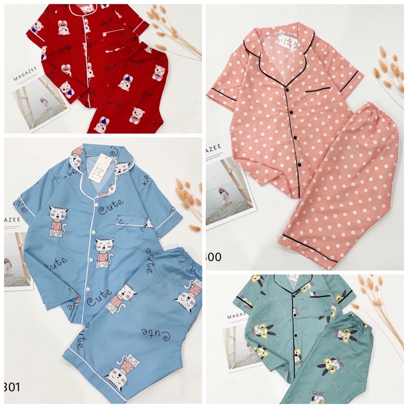 ( SIZE TỪ 45-65KG)ĐỒ BỘ MẶC NHÀ KATE THÁI, ĐỒ BỘ PIJAMA, BỘ LỬNG SANG CHẢNH THỜI TRANG