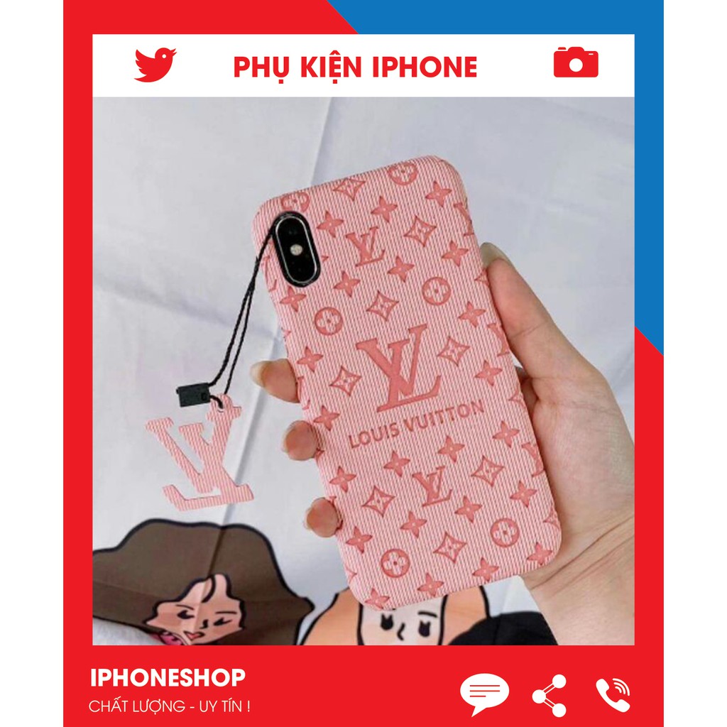 Ốp Lưng iphone - ốp iphone lv siêu phẩm hồng lót nỉ KÈM LOGO LV SANG CHẢNH Full Viền 7/8plus/X-XS/XSMAX/11/12/pro/promax | BigBuy360 - bigbuy360.vn