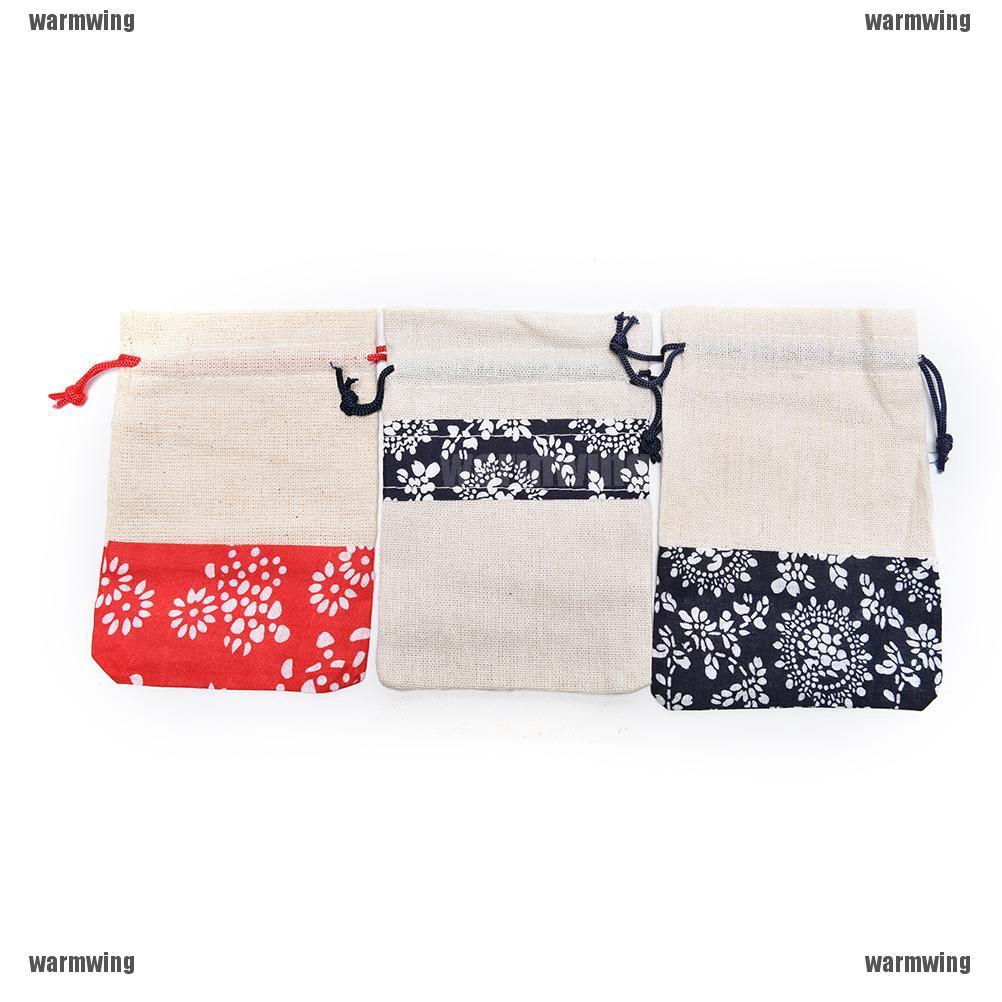 2PCS Handmade Cotton Jewellery Gift Bag Pouch Cloth Bag