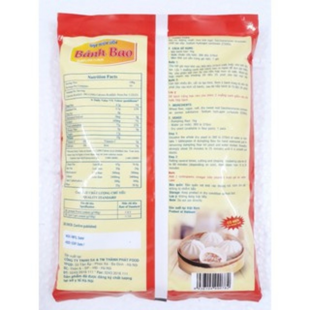 Bột Bánh bao trộn sẵn gói 400g Thành Phát food