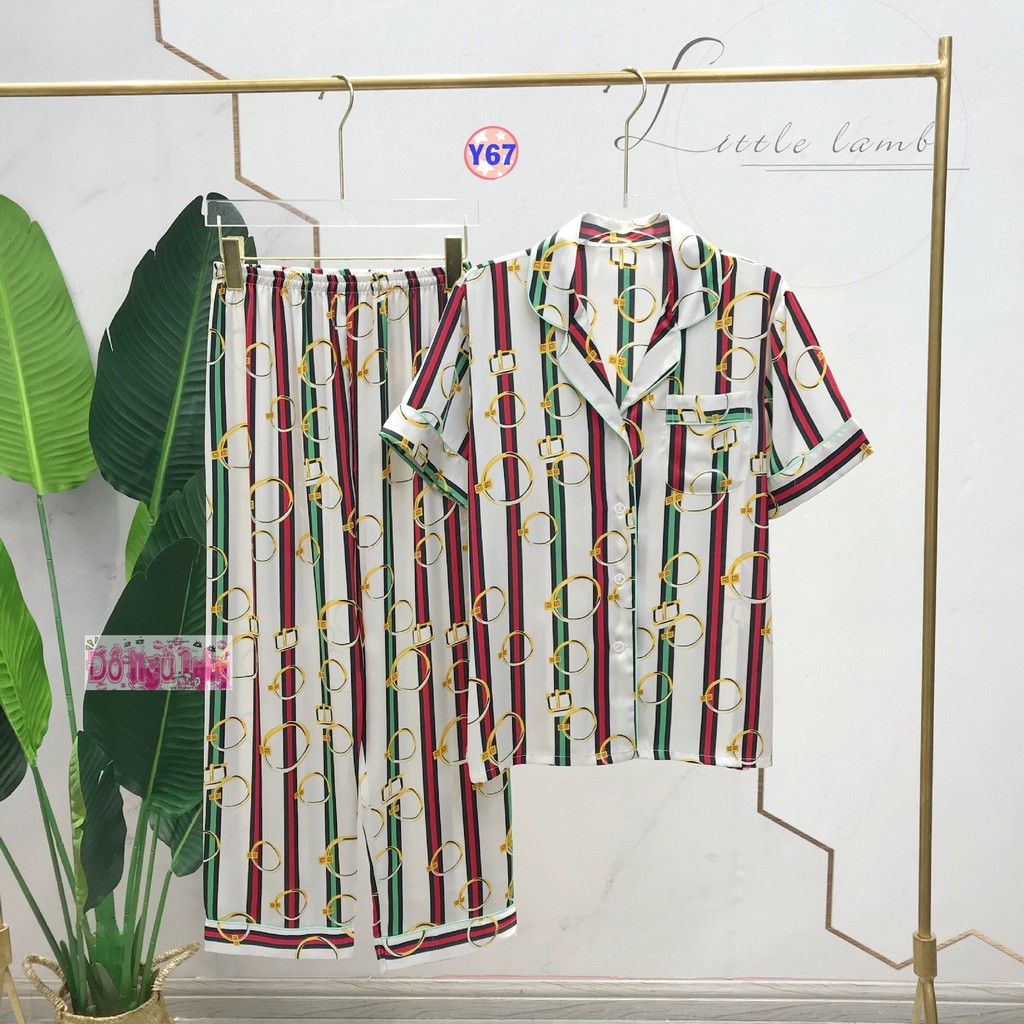 Pijama Lụa Cao Cấp Dài Tay Y67