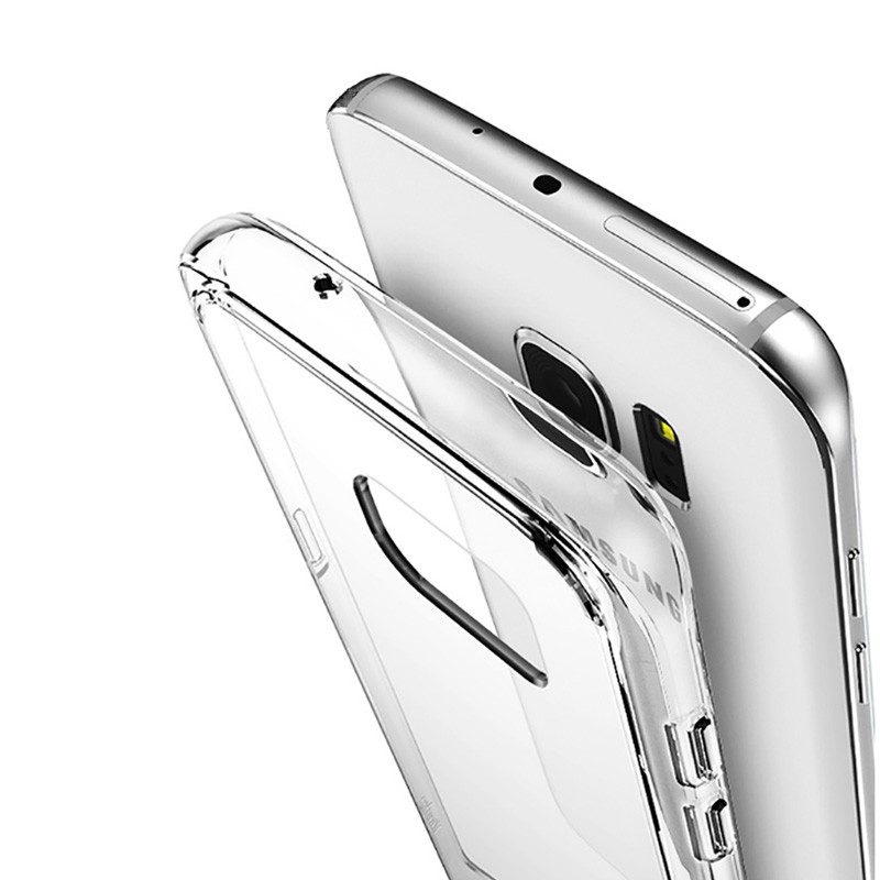 Ốp Điện Thoại TPU Mềm Trong Suốt Siêu Mỏng Cho Samsung Galaxy S6 S7 S8 Active Edge Plus 0