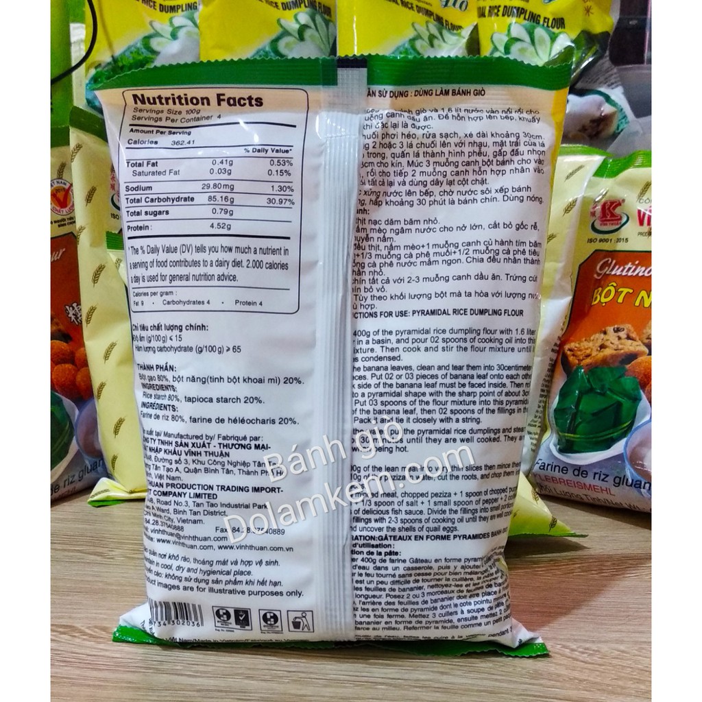 Bột Làm Bánh Giò Vĩnh Thuận 400g