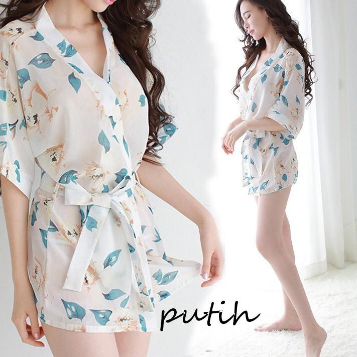 ✧Sản Phẩm Mát Mẻ✰ Đầm Ngủ Kiểu Kimono Gợi Cảm Chất Liệu Chiffon A187-2 34 ✧ | BigBuy360 - bigbuy360.vn