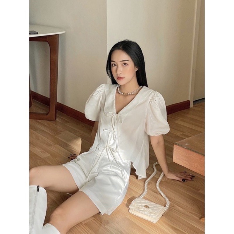 Áo sơ mi buộc dây StrikeaPoseSG new