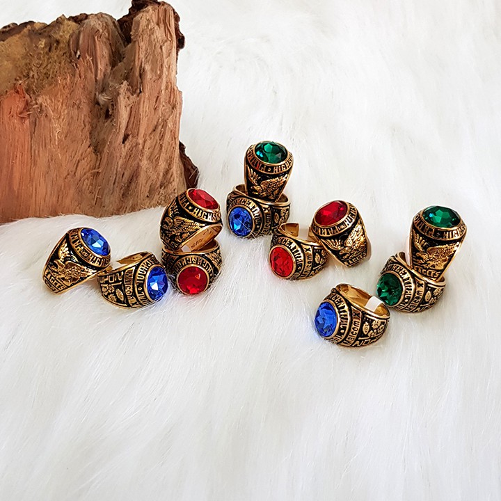 Nhẫn nam, nhẫn mỹ inox khắc hình đại bàng.