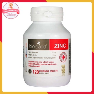 Viên bổ sung kẽm Zinc Biosland của Úc cho bé