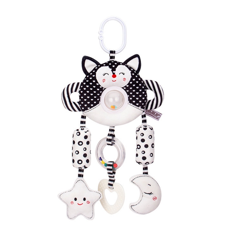 Đồ Chơi Treo Xe Đẩy Em Bé Họa Tiết Hoạt Hình Động Vật Dễ Thương