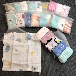 Set 3 Khăn Sữa Sợi Tre Siêu Mềm Muslin Tree (Set 3 Khăn Xô Sợi Tre Muslin Tree)