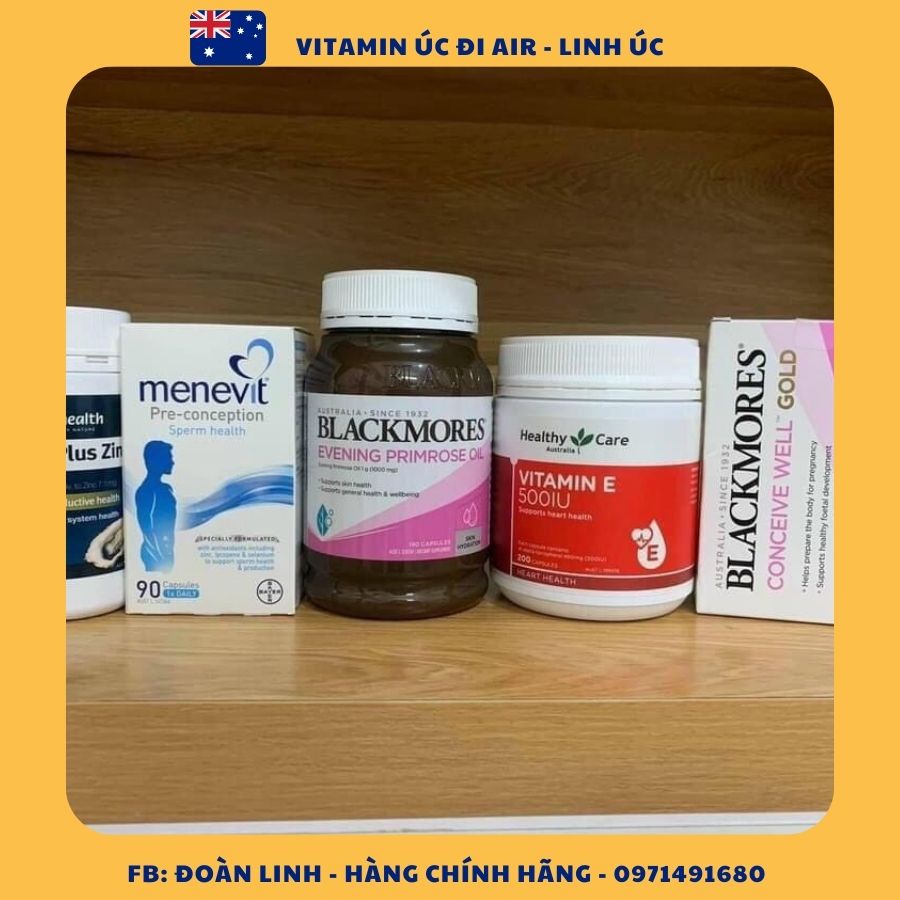 Viên Uống Tăng Chất Lượng Tinh Trùng Menevit,Hàng Chuẩn Úc Đi Air