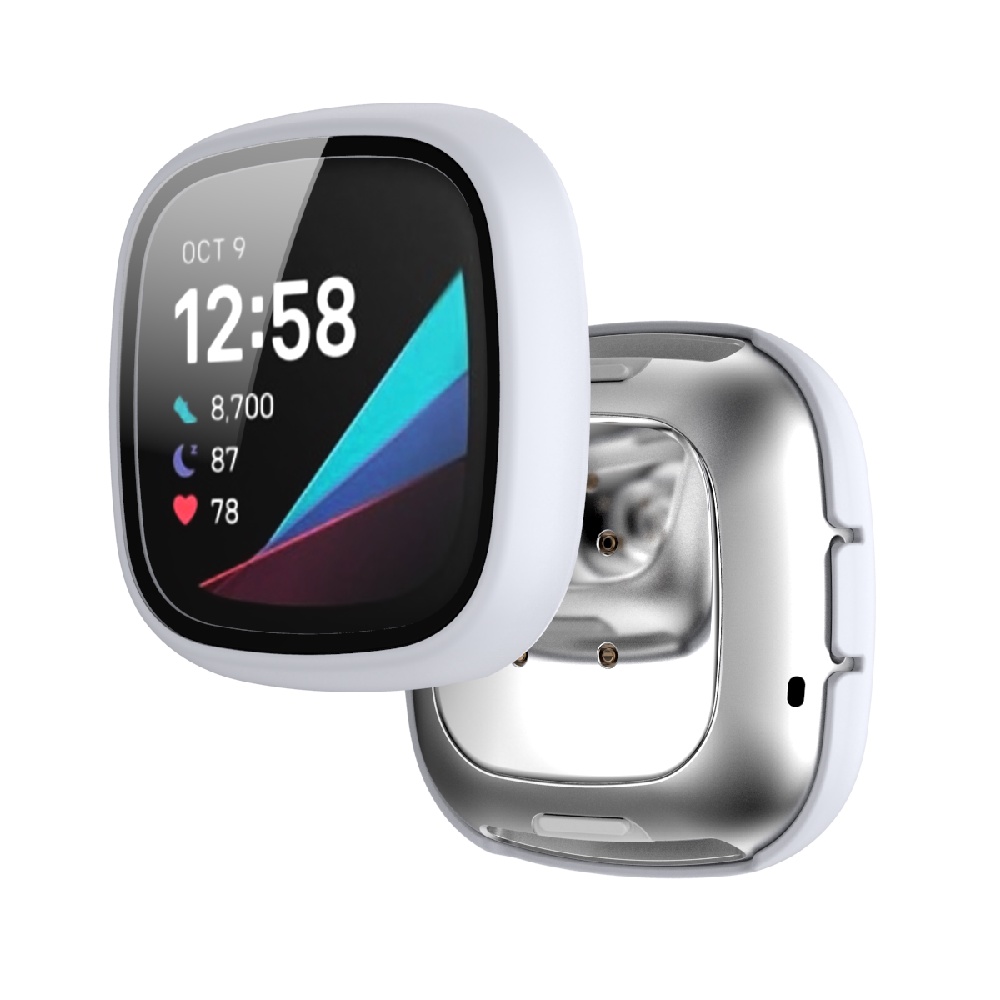 Ốp Lưng PC + KíNh CườNg LựC BảO Vệ MàN HìNh Cho Fitbit Versa 3