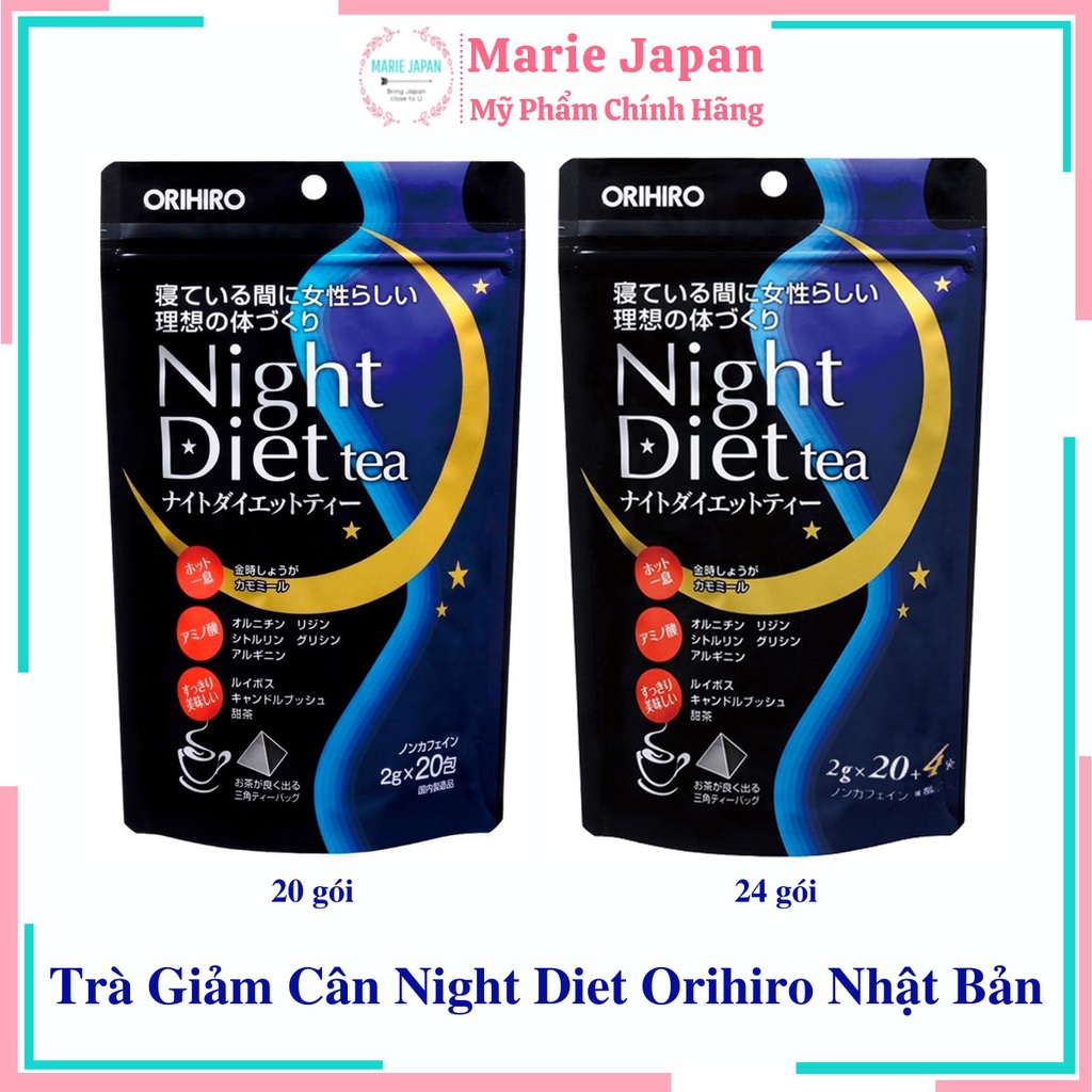 Trà Giảm Cân Night Diet Orihiro Nhật Bản