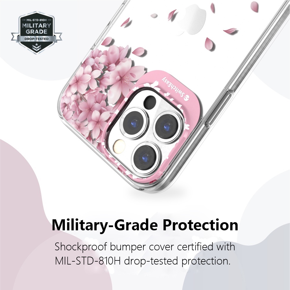 Switcheasy Artist Double In-Mold Decor Case cho iPhone 14 14 Plus 14 Pro 14 Pro Max 3D Chống va đập Mặt sau cứng bảo vệ cấp quân sự & Chống xước