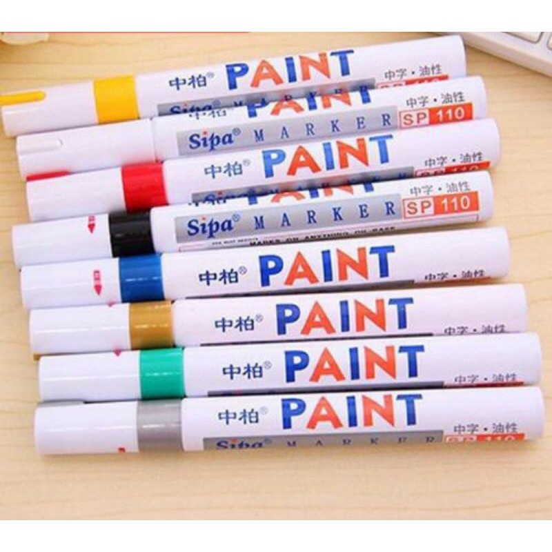 Bút Đánh Dấu Mực Vĩnh Viễn Bằng Kim Loại Cao Su Chống Nước Nhiều Màu Sắc Graffiti Thông Dụng Cho