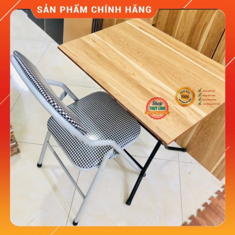 Bộ bàn ghế gấp gọn cao 71cm siêu đẹp dành cho sinh viên học sinh