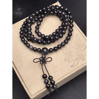 Vòng tay 108 hạt tóc đen