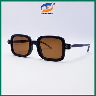 Kính mát nam nữ mắt chữ nhật TTPROBO màu nâu, đen khói, trong suốt. Tròng chống nắng, chống tia UV, gọng ôm mặt