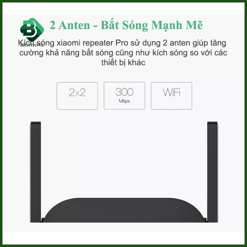 Kích Sóng Wifi Xiaomi Repeater Pro 2 Râu | BigBuy360 - bigbuy360.vn
