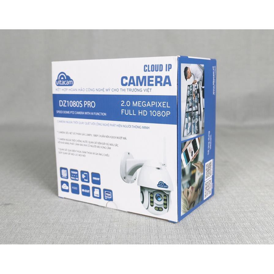 [Khuyến Mãi Sốc] Camera PTZ Ngoài trời DZ1080S-PRO -Camera IP WIFI FullHD 1080P có cài đặt vùng báo động