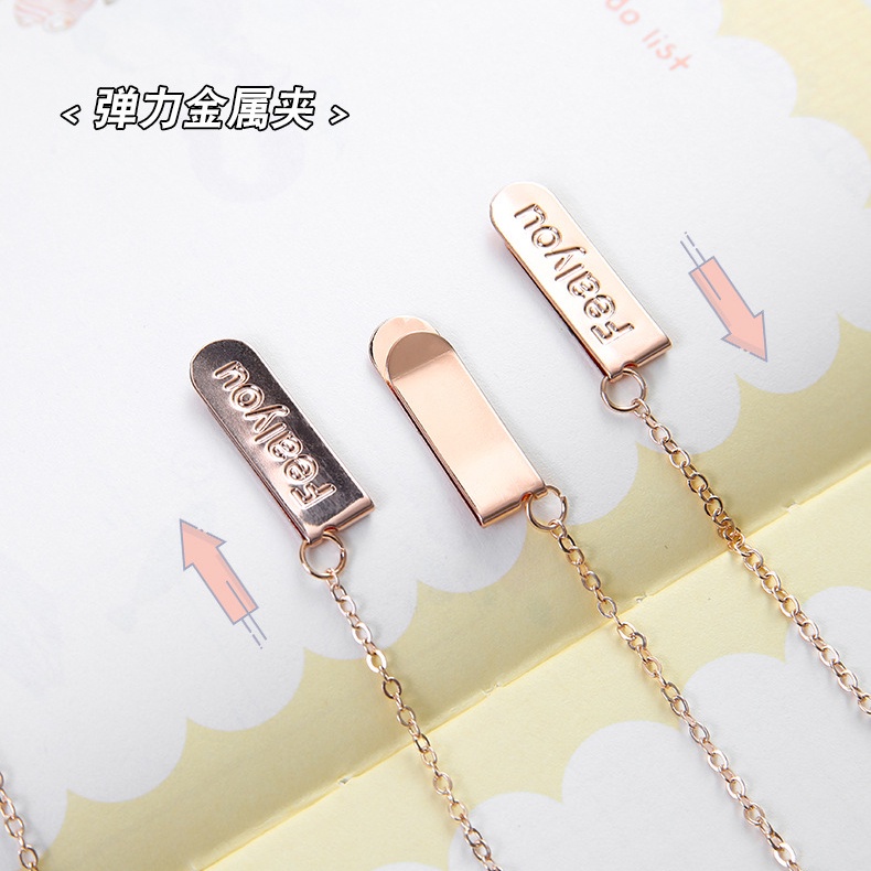 Kẹp Đánh Dấu Trang Sách Bằng Kim Loại Họa Tiết Hoạt Hình Sáng Tạo