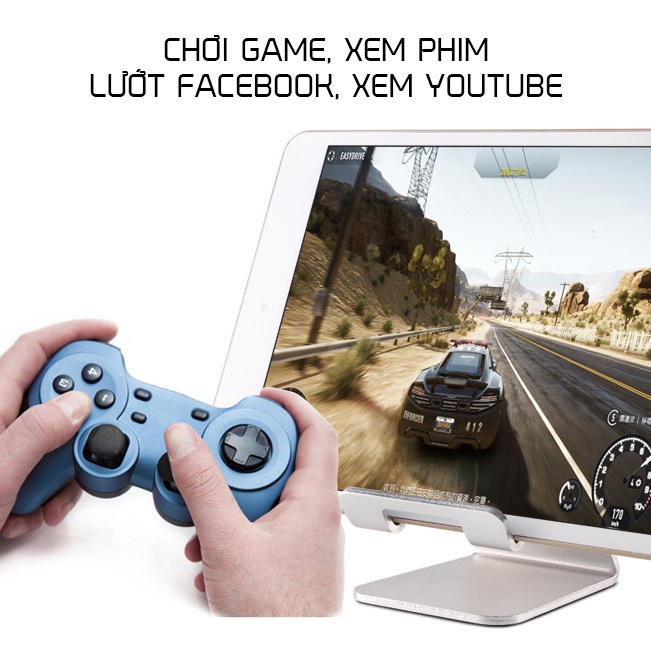 Giá đỡ điện thoại, máy tính bảng chất liệu kim loại phủ sơn tĩnh điện