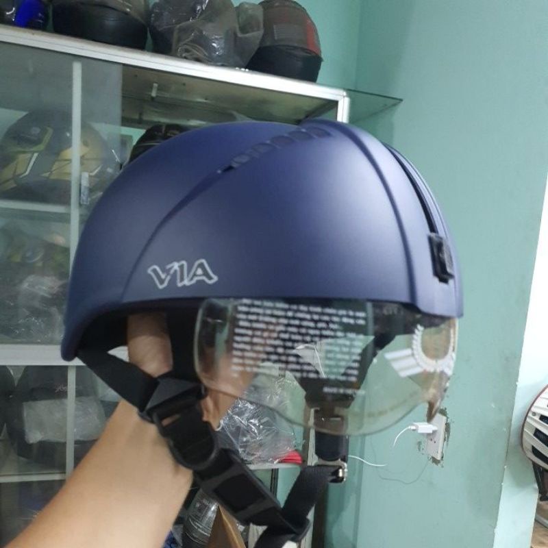 Nón bảo hiểm kính âm Asia, ViA MT105KA,Srt