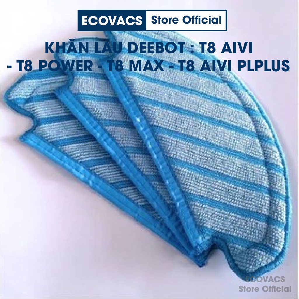 Phụ kiện khăn lau, giẻ lau robot hút bụi lau nhà Ecovacs Deebo Ozmo T8, T8 Aivi, T8 Max, T8 Power, T8 Aivi Plus, N8 Pro