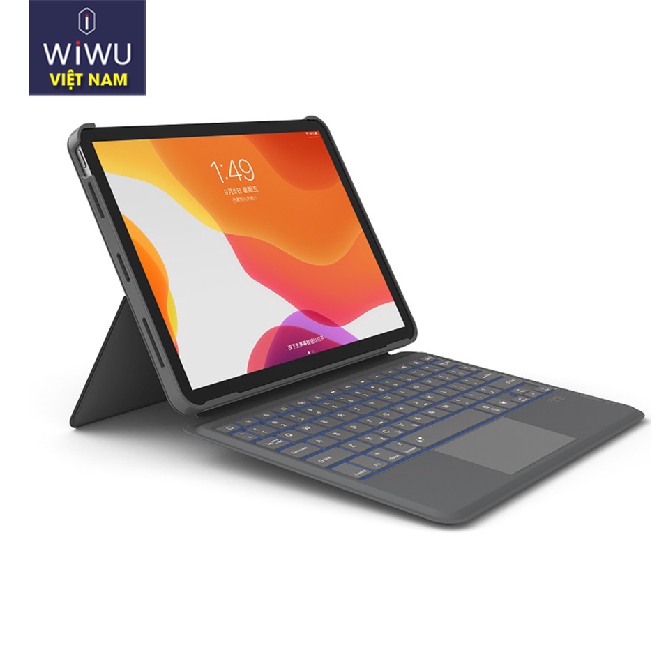Bao da bàn phím WIWU Combo Touch Keyboard cho Máy tính bảng Pro 11 inch,  M1,  Air 4,  Air 5 10. 9,  Gen 9 10. 2 inch