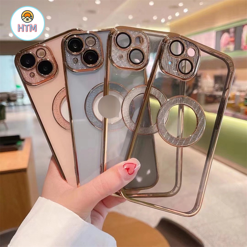Ốp lưng mềm TPU chống rơi mạ điện Tương thích cho iPhone 13 12 11 Pro Max Promax XS Max XR X Vỏ bảo vệ