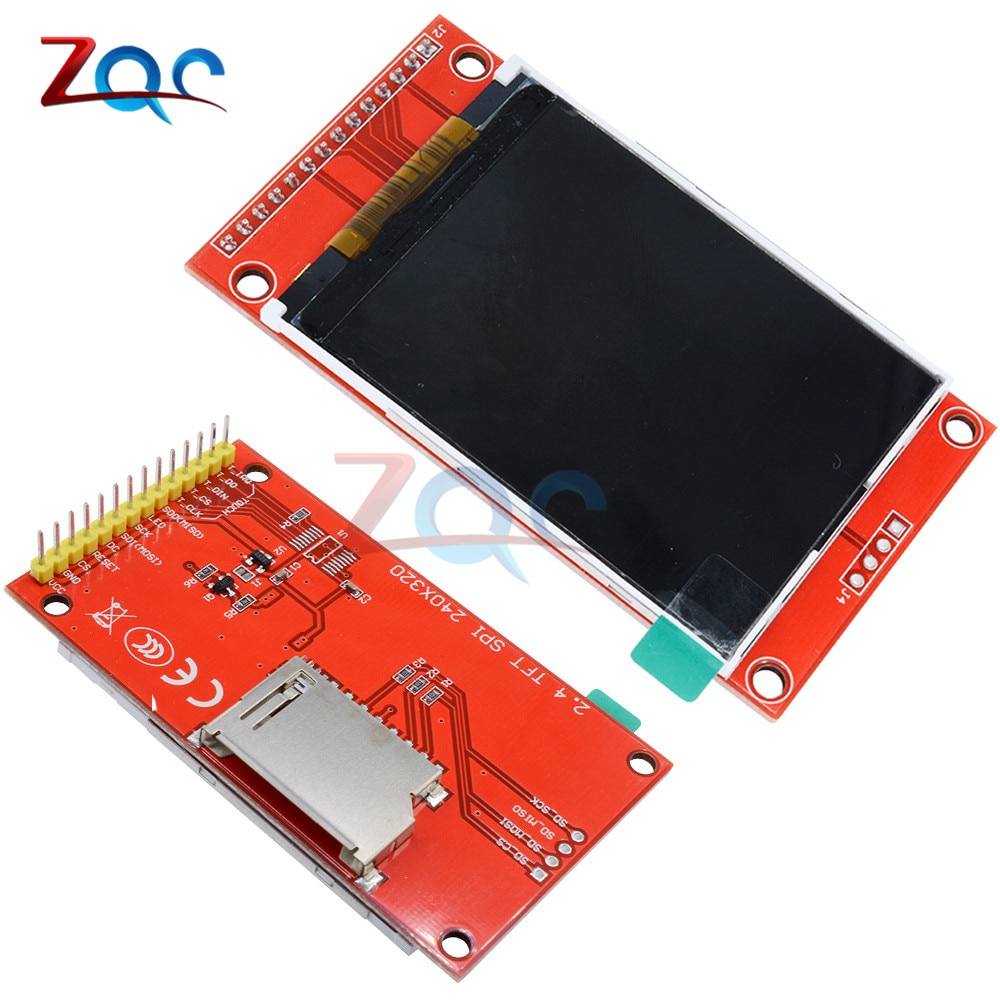 Mô Đun Cổng Sạc Lcd 2.4 "2.4" 240x320 Spi Tft + 5v / 3.3v Pbc Micro Sd Ili9341