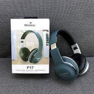 Tai nghe bluetooth P17 chụp tai ,Tai Nghe Bluetooth, Tai Nghe Chụp Tai Bluetooth Không Dây,
