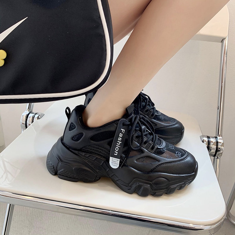 Giày Thể Thao Đế Dày Phối Lưới Thoáng Khí Thời Trang Mới 2022