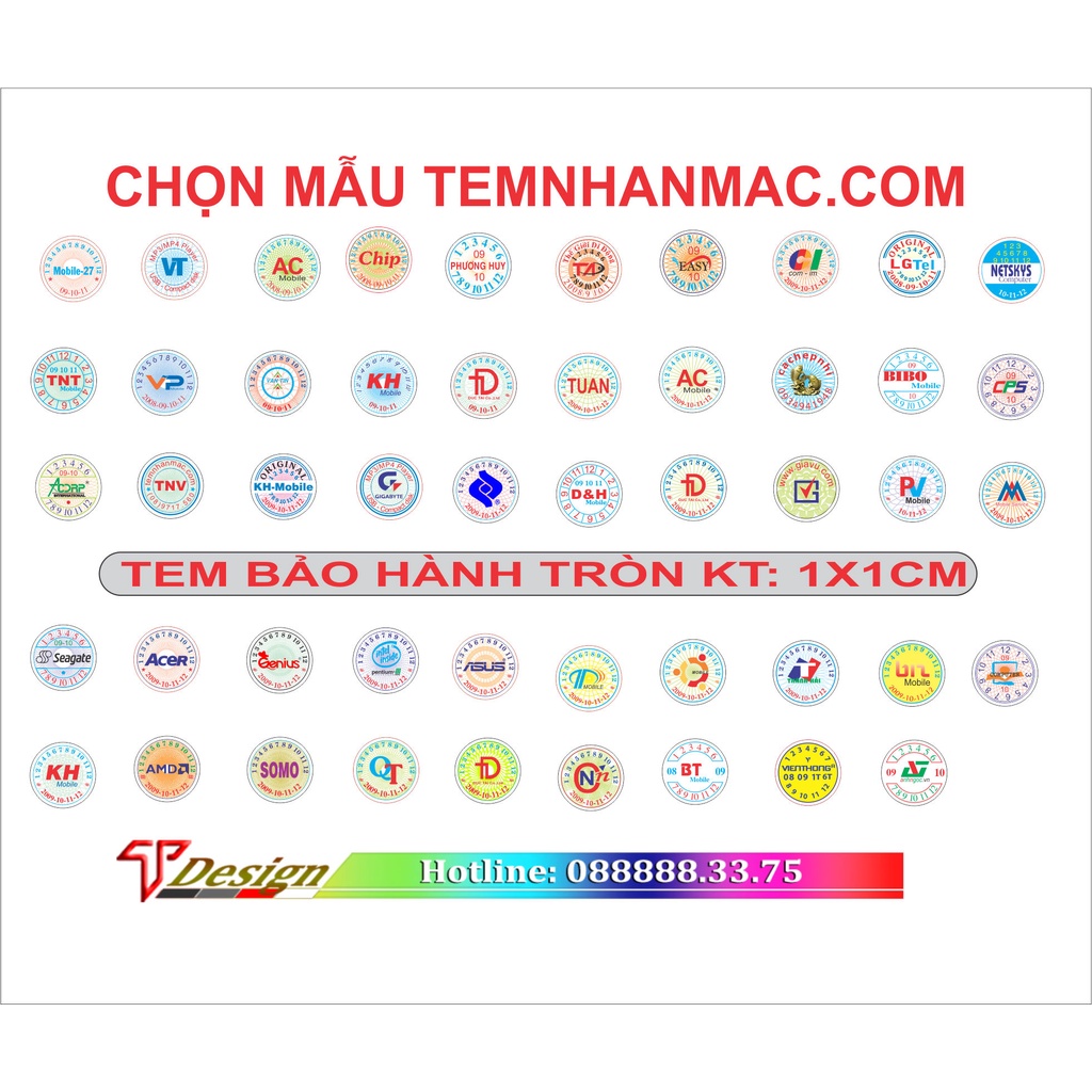 Tem bảo hành điện thoại Combo 840 con - Tem Niêm Phong, tem dòn, Tem bể, Decal Vỡ cho thiết bị