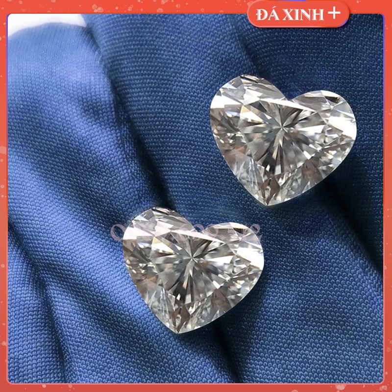 Kim Cương Nhân Tạo Mỹ Moissanite cắt giác Heart nước D độ sạch FL