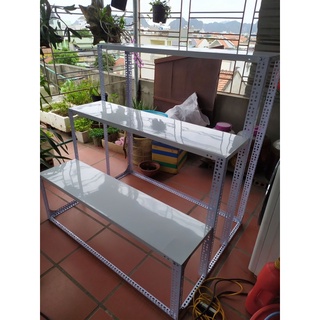 Kệ bậc thang 3 bậc rộng 30cm x dài 1m x cao 30-60-90cm