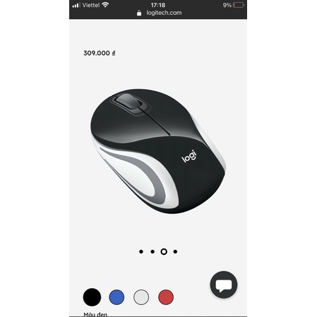 Chuột không dây Mini Logitech M187