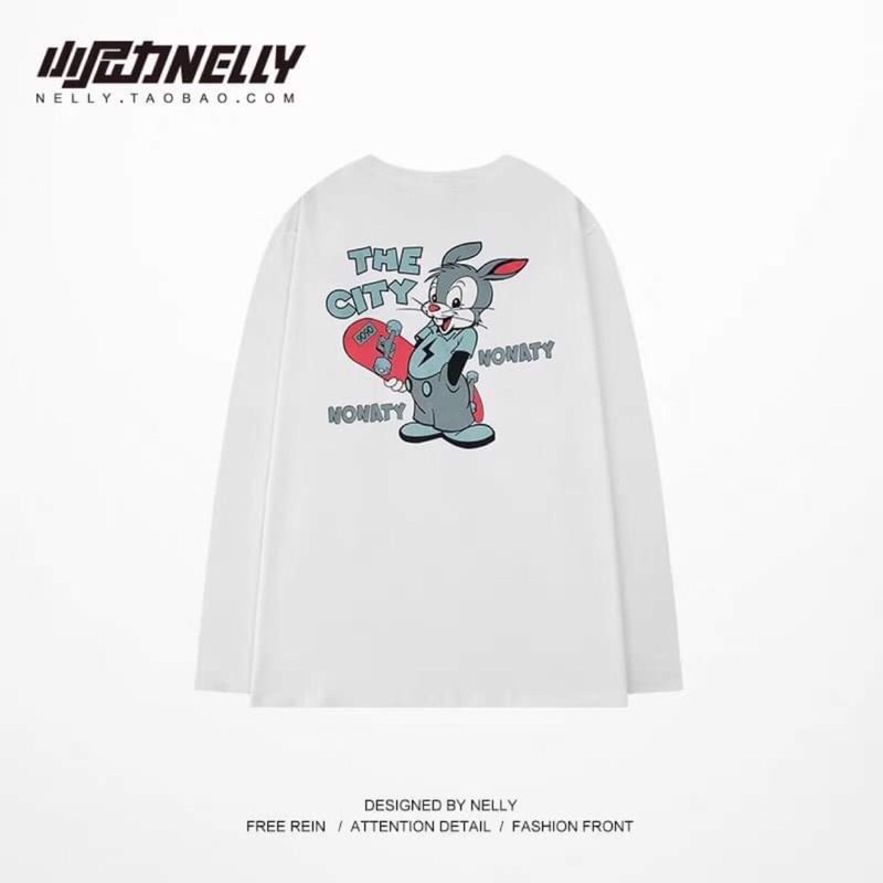 Áo pull, hoodie nhẹ Nelly nhiều hoạ tiết và màu phong cách unisex Aimee closet | BigBuy360 - bigbuy360.vn